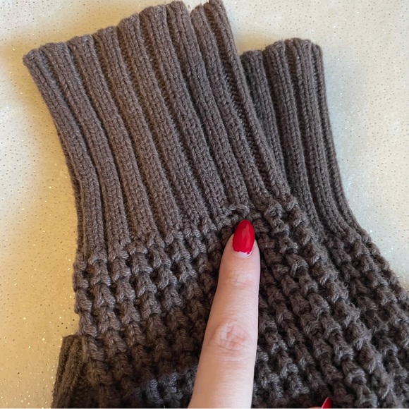 Y2K AEROPOSTALE BROWN KNIT CARDIGAN SWEATER WITH HOOD✨ - Picture 8 of 8